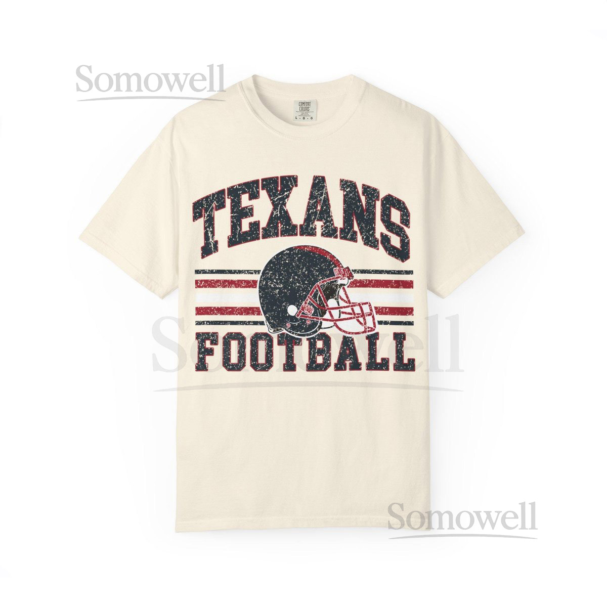 Texans Football T-Shirt Sweatshirt Hoodie Vintage Distressed Houston Football Shirt Retro Game Day Top Football Fa_859