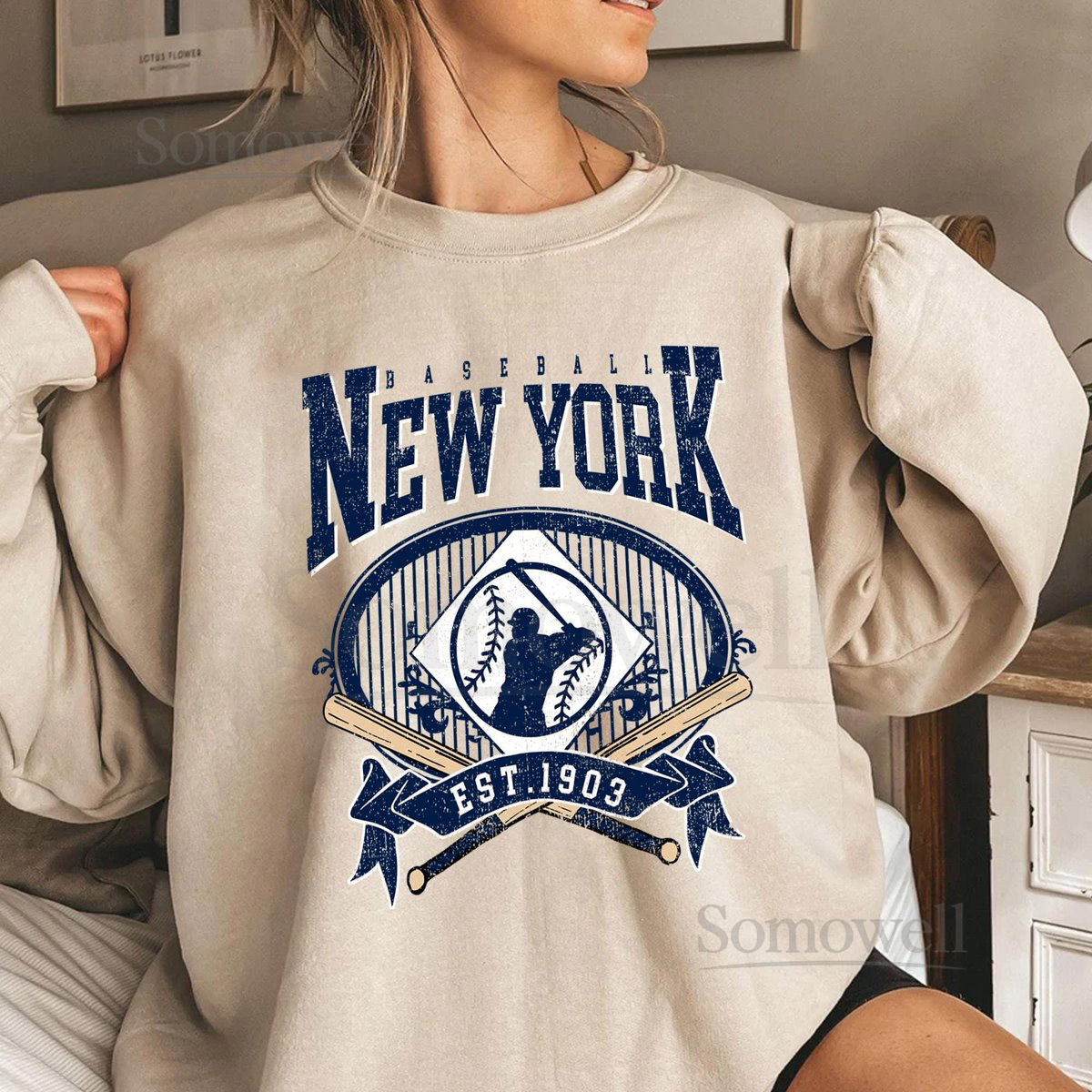 New York Baseball Vintage T-Shirt Retro Game Day Sweatshirt Classic Hoodie Fan Gift_36