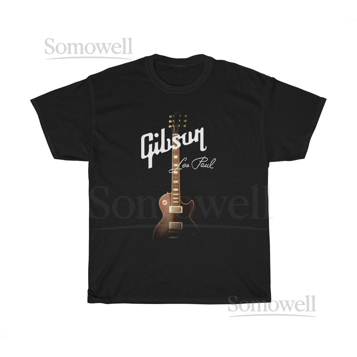 GIBSON LES PAUL Guitar Black Men's Unisex T-Shirt_481