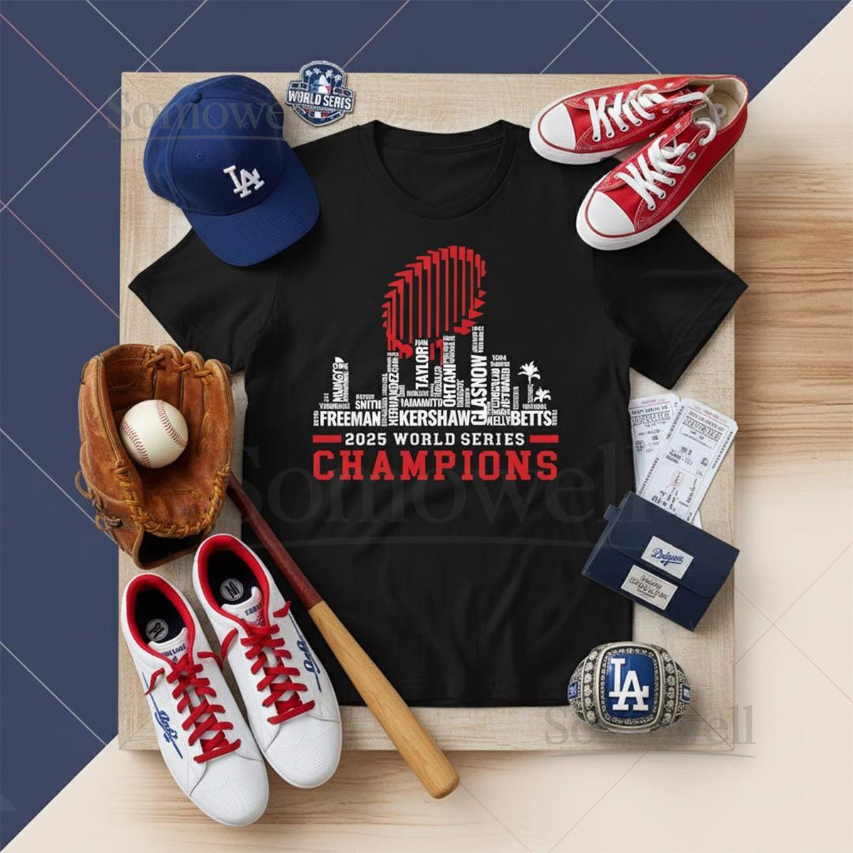La Baseball 2025 All Team Player Champions T-Shirt Los Angeles Baseball Tshirt Baseball Tee Baseball Lover Shirt World Series 2025 Shirt_242