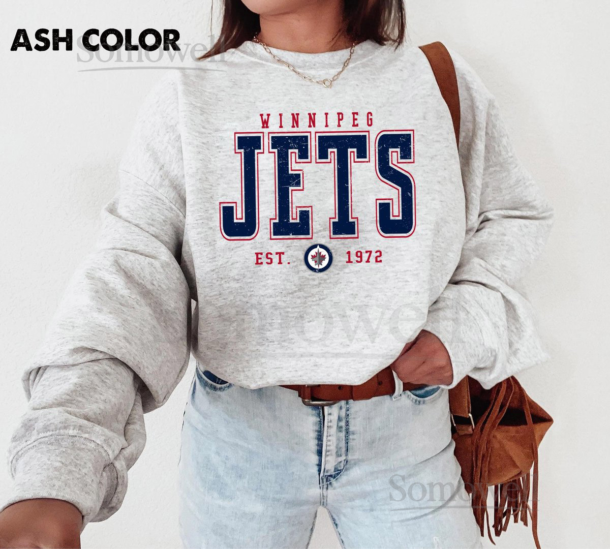 Vintage Winnipeg Hockey Sweatshirt Retro Jets Inspired Crewneck Unisex Canada Sport Pullover Gift_776