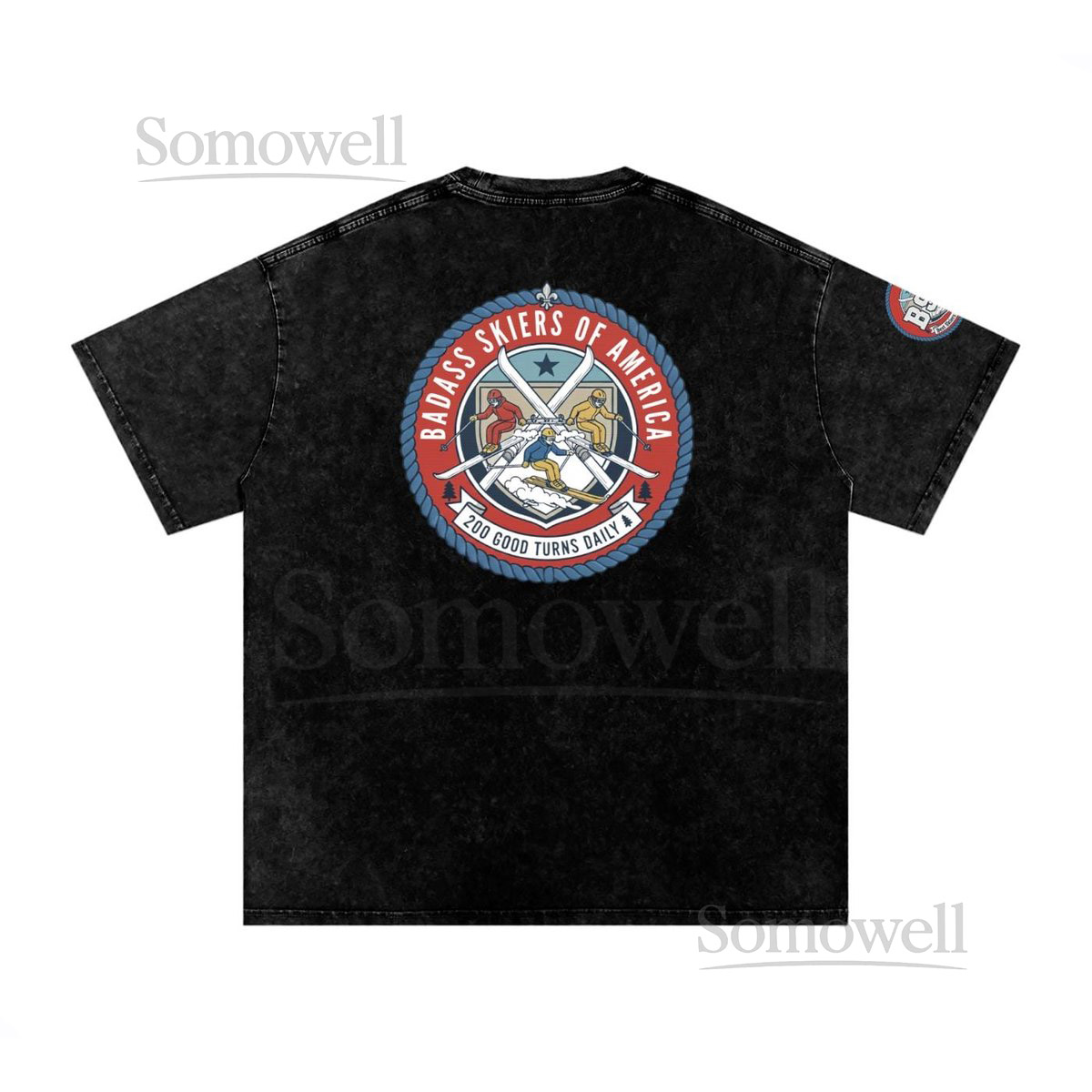 Badass Skiers of America - Acid Wash T_37