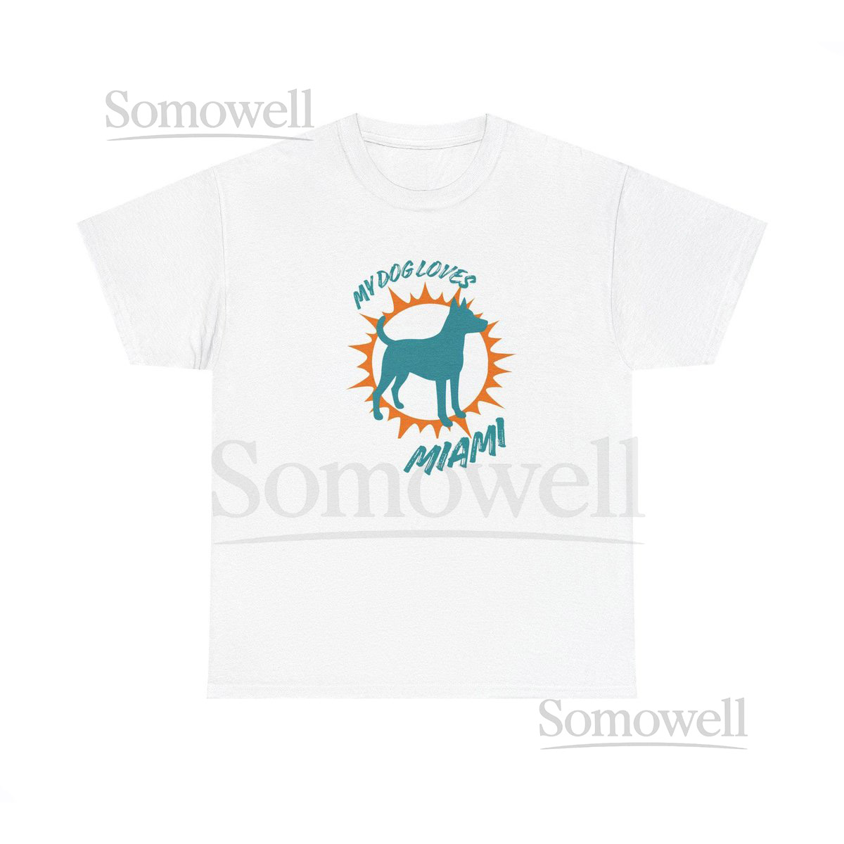 Miami Dolphins Unisex TShirt Dog Lover Gift Dog Mom Tee Football Fan Apparel_435