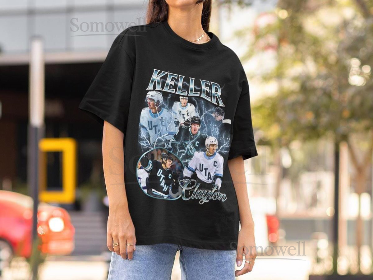 Clayton Keller Shirt Vintage Utah Mammoth NHL Fan Utah Hockey Design Retro Bootleg Gift Classic Graphic Tee Unisex T-Shirt Limited Edition_80