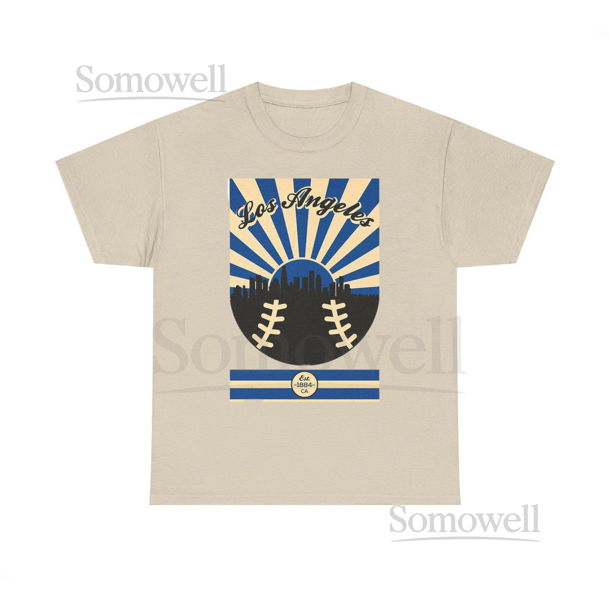 Los Angeles Dodgers Baseball Tee Unisex Heavy Cotton LA Shirt_280