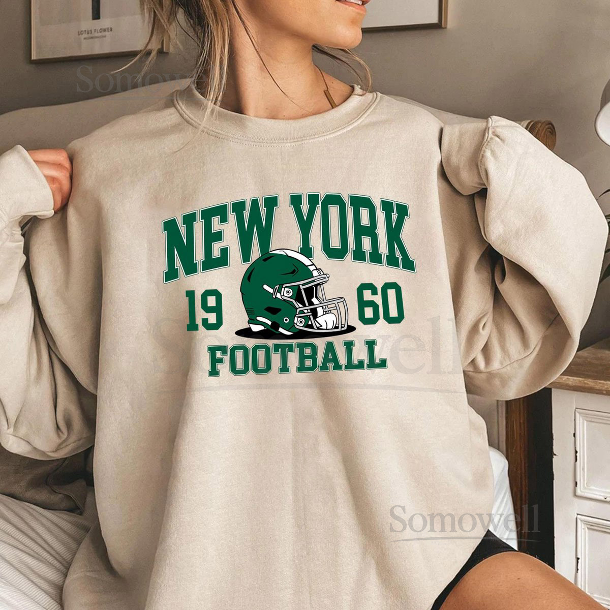 New York Football Helmet Hoodie Crewneck Sweatshirt T-Shirt Vintage Game Day Shirt Unisex Sports Fan Gift_364