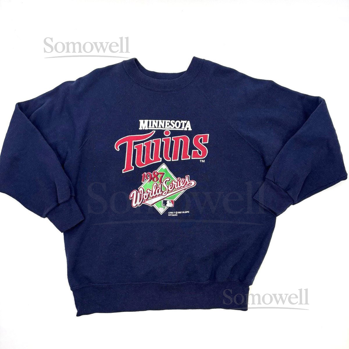 Vintage 1987 Minnesota Twins World Series Sweatshirt XL Logo 7 MLB Crew Neck VTG_864