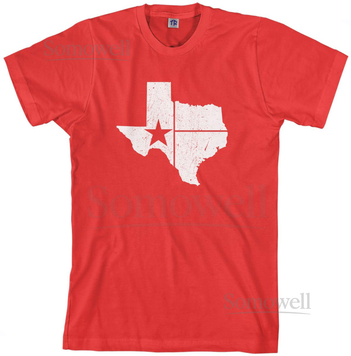 Texas State Flag Men's T-shirt Texan Lone Star Houston Dallas Austin San Antonio Cowboy Pride - T_886