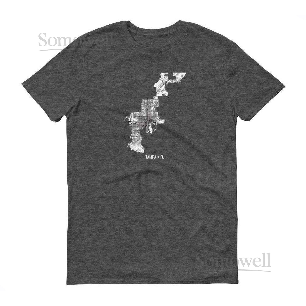 Tampa Map Shirt Tampa Bay Florida Tee_216