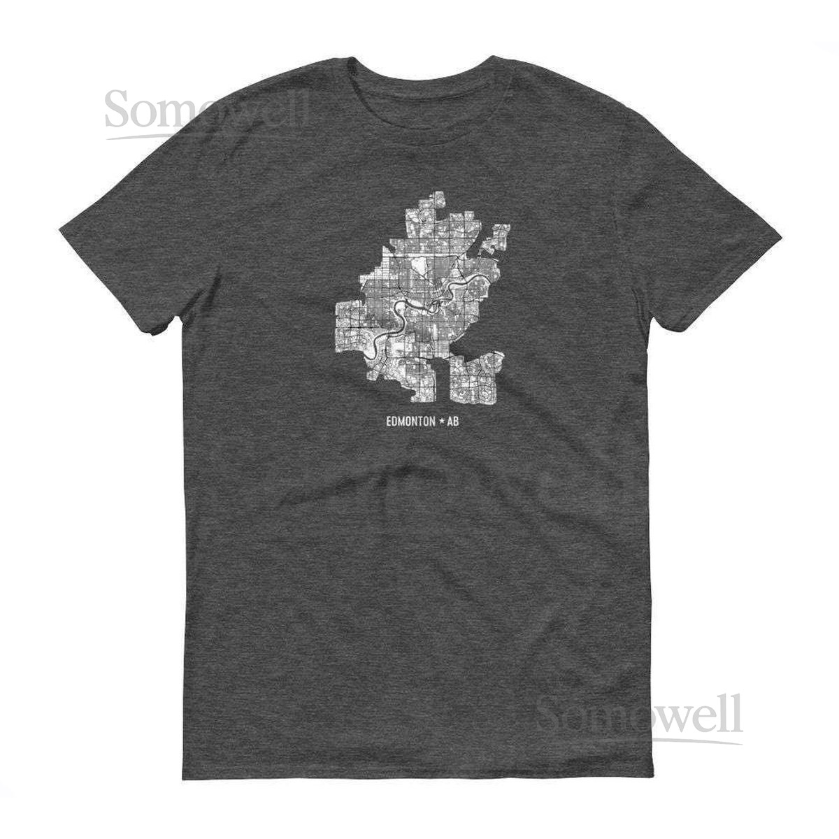 Edmonton Map Shirt Alberta Canada Tee_137