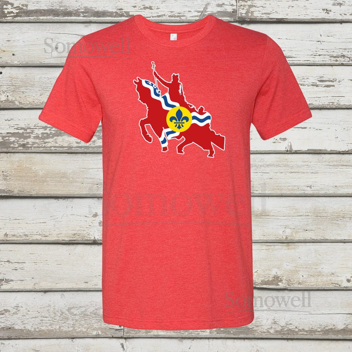 STL Statue Flag - STL City Shirt by Benton Park Prints St Louis Saint Louis_557