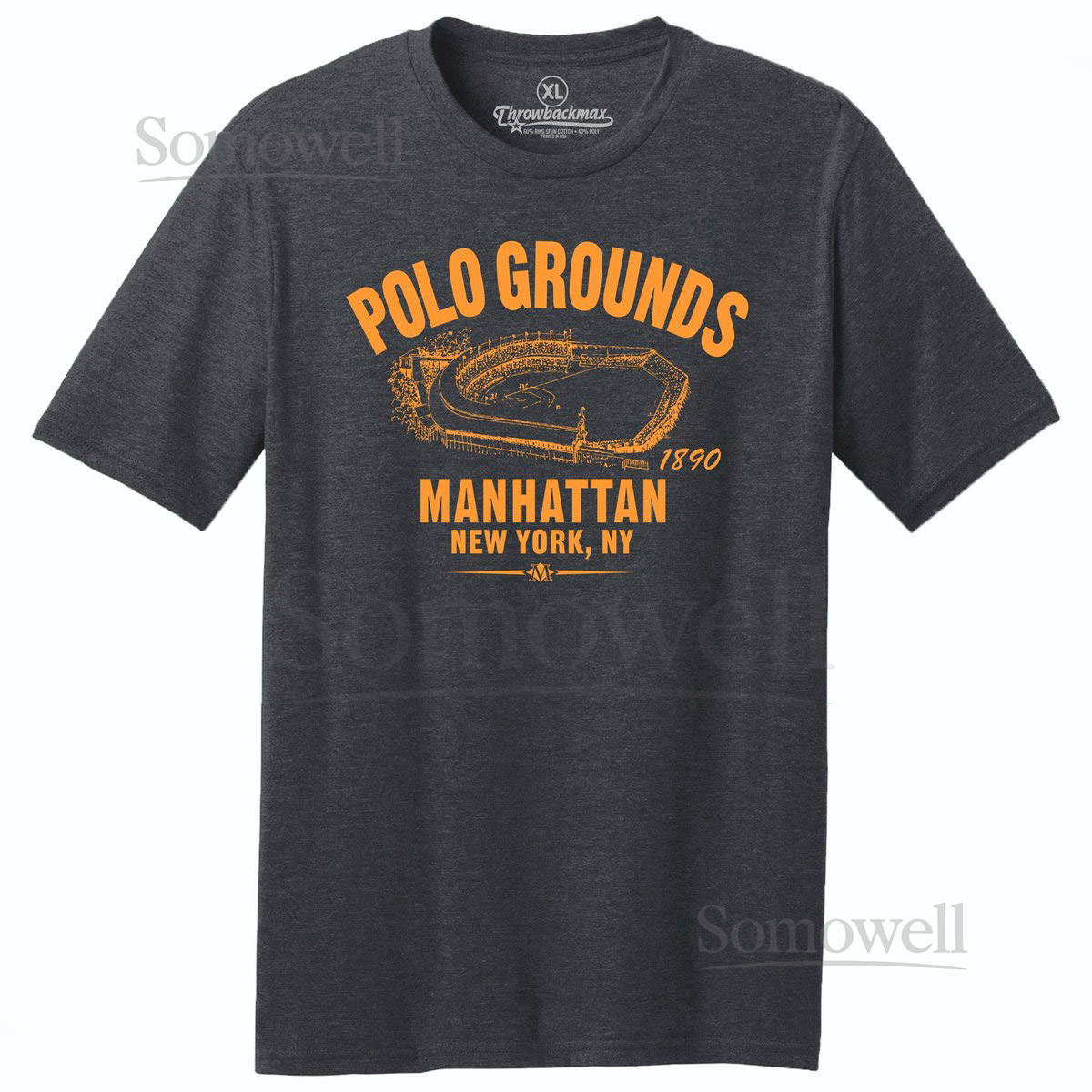 Polo Grounds 1890 T-Shirt New York Giants Baseball Tri-Blend Tee_71