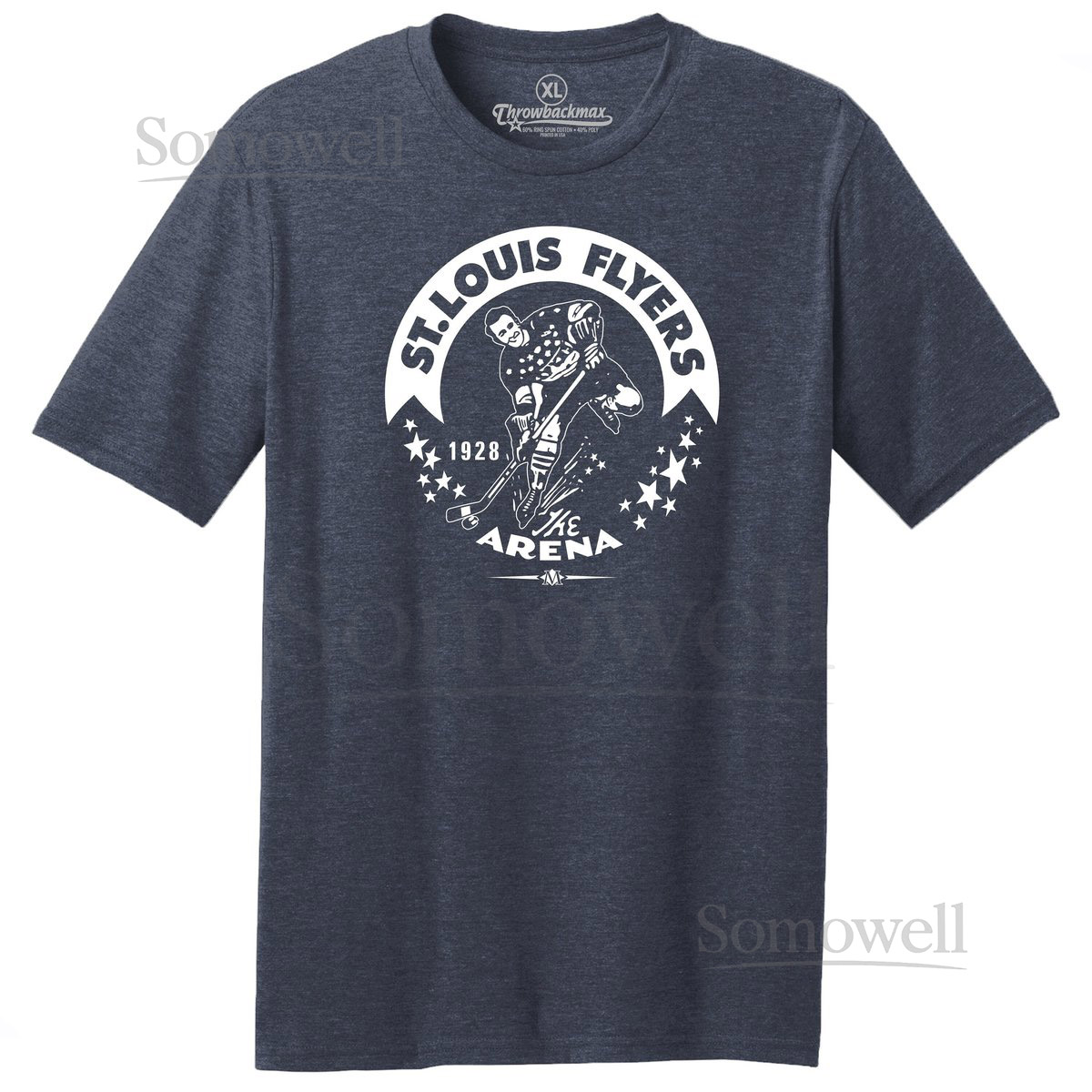 St. Louis Flyers 1928 Hockey Tri-Blend Tee Shirt_525