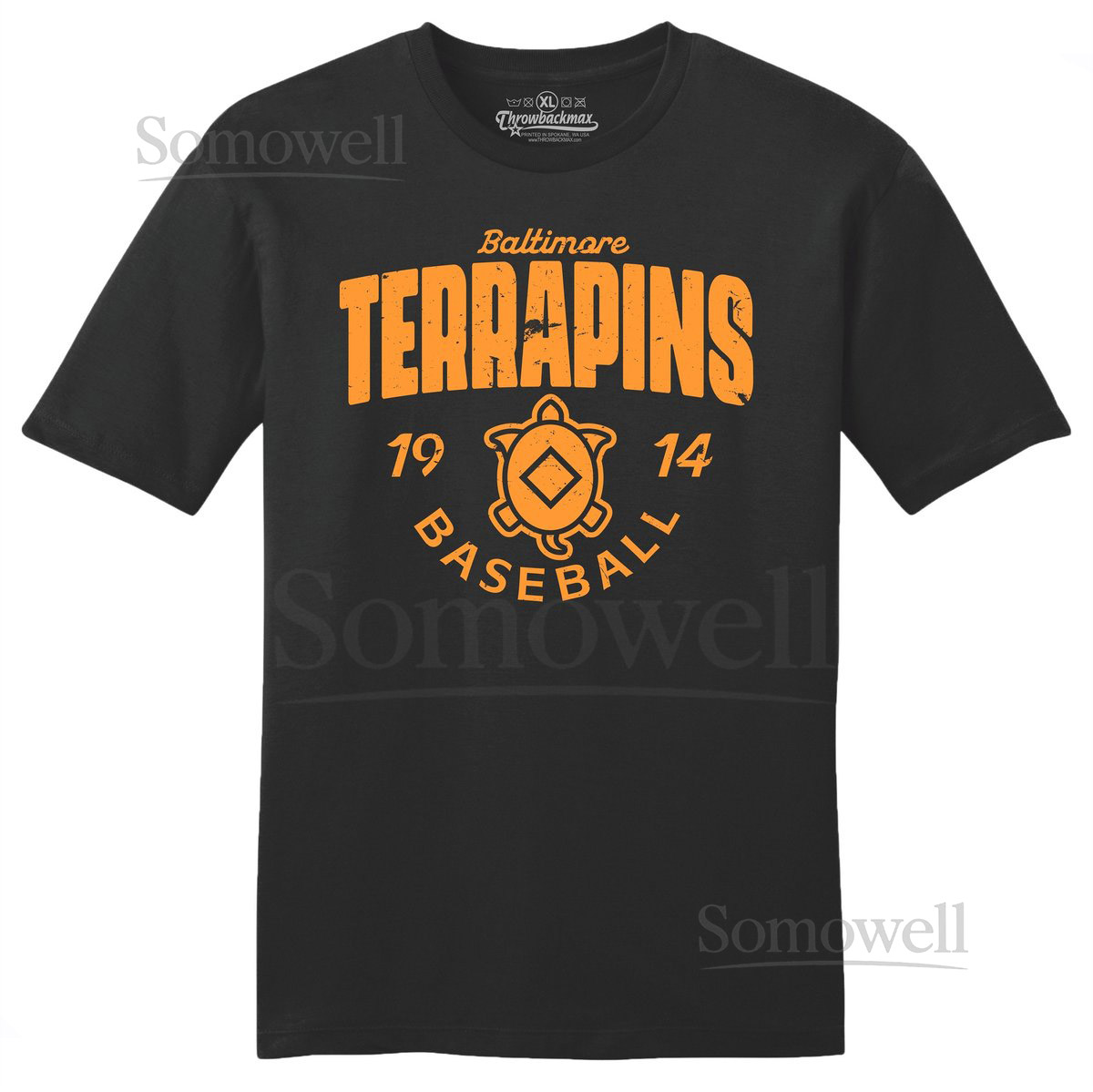 Baltimore Terrapins 1914 Baseball Tri-Blend Tee_128