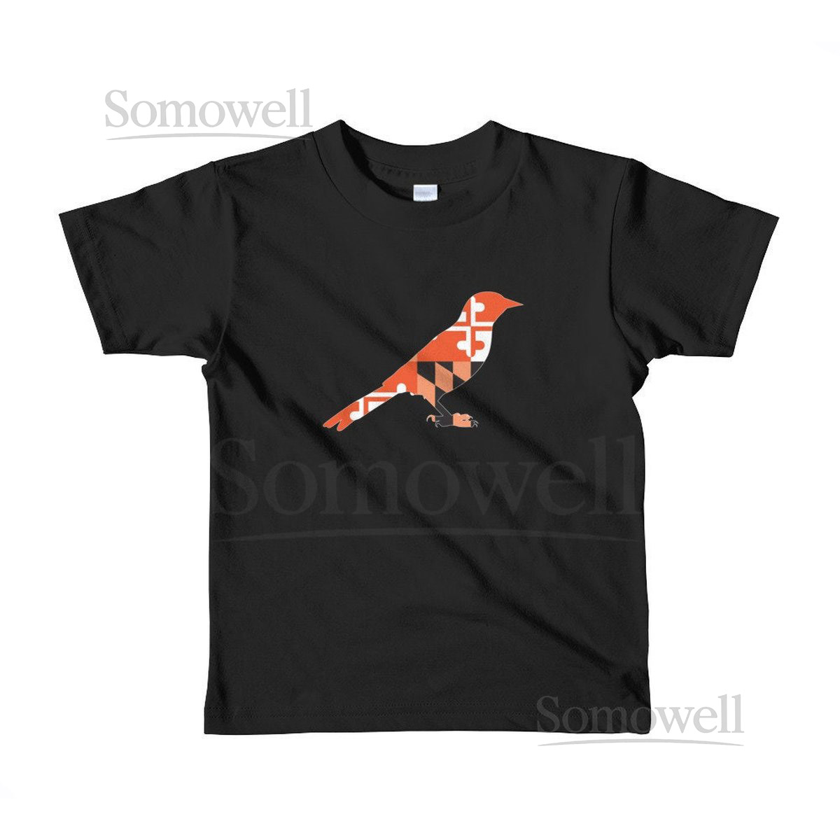 MD Flag Oriole Bird Youth Black_404
