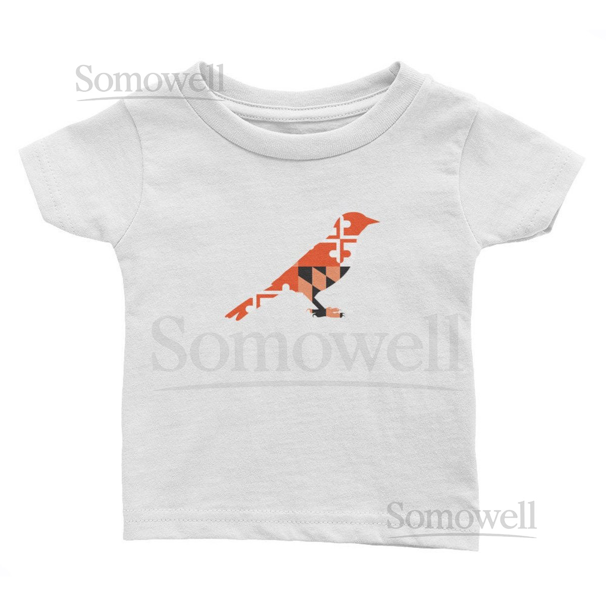 MD Flag Oriole Bird Infant T White_402