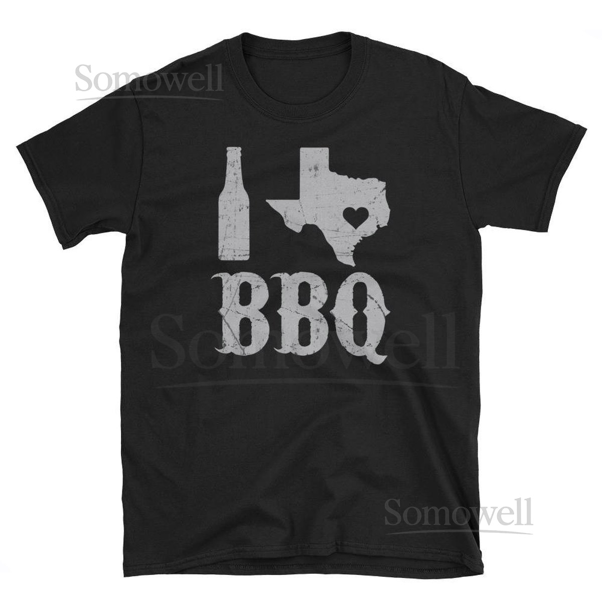 I Love BBQ Texas Dallas Houston Grill Barbeque Short-Sleeve _424