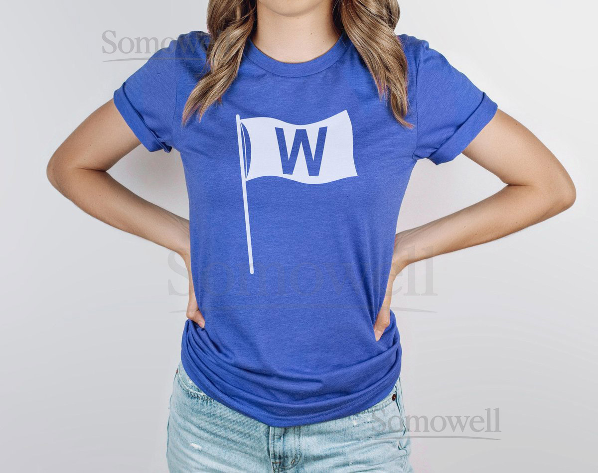 Chicago T-shirt Chicago Shirt Chicago Win Flag Baseball Shirt Unisex_234