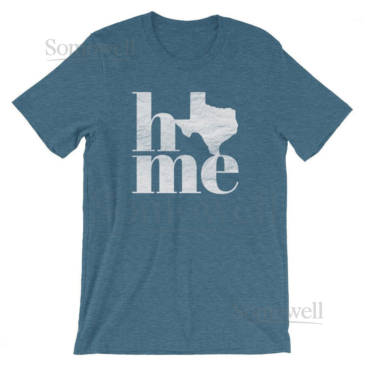Texas HOME T-Shirt Distressed State Pride Uni_876