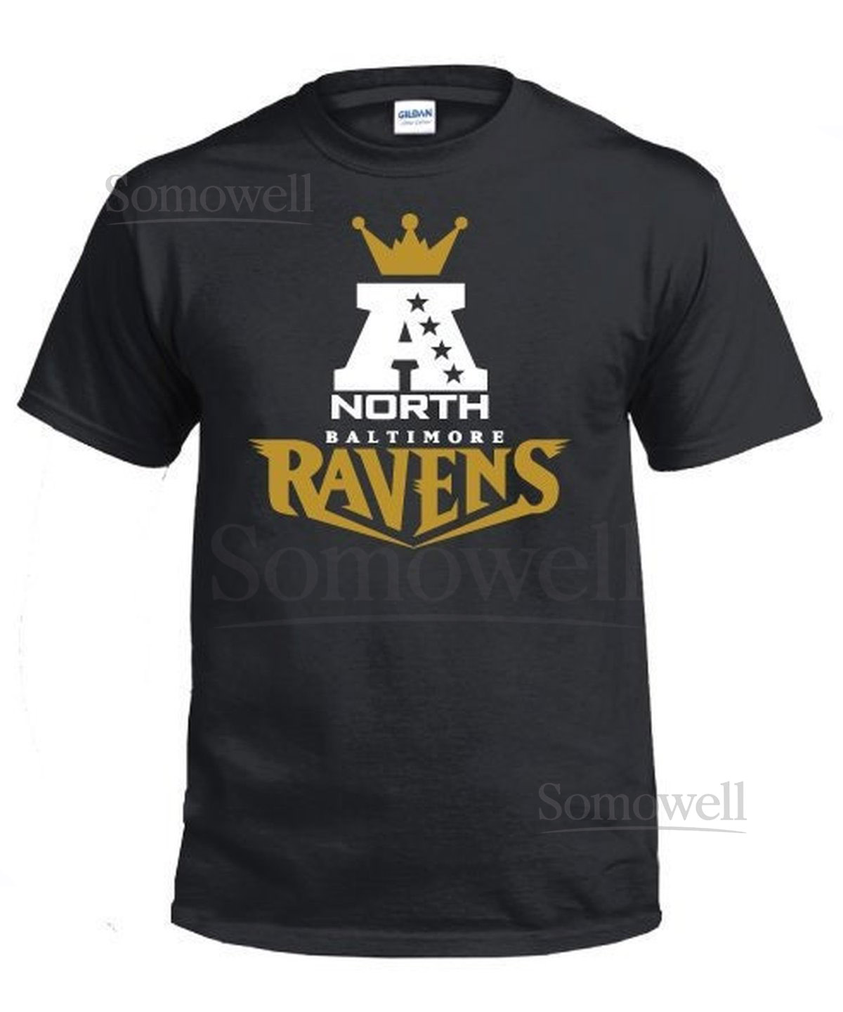 Baltimore Football AFC AFC North Champs NFL Kings of the North Baltimore Ravens Lamar Jackson Crew Neck T-Shirt_102