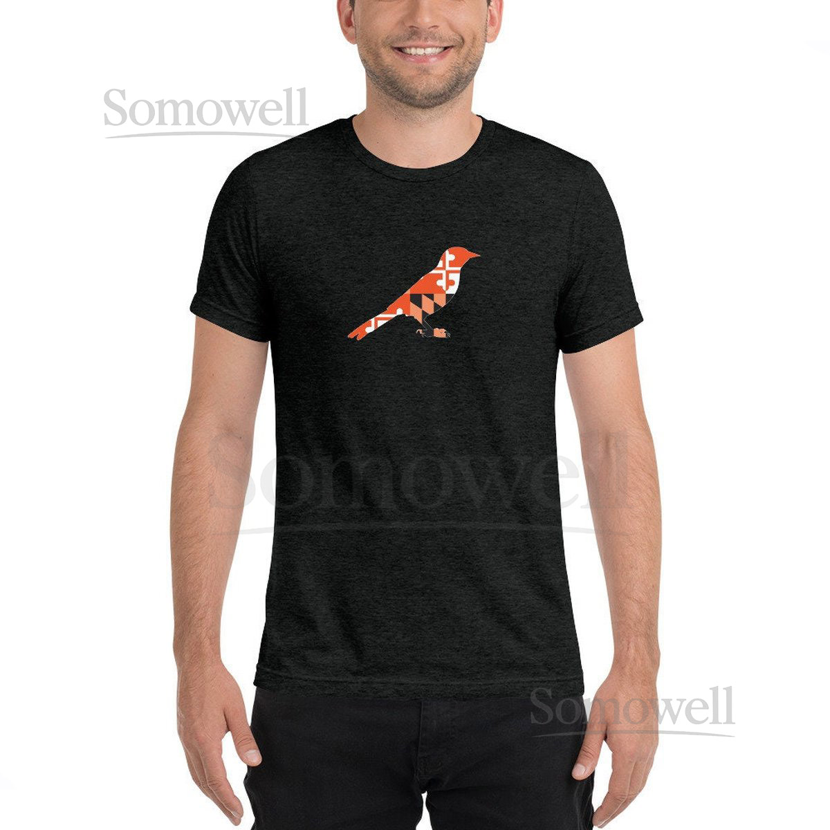 MD Flag Oriole Bird Unisex Tri-Blend_403