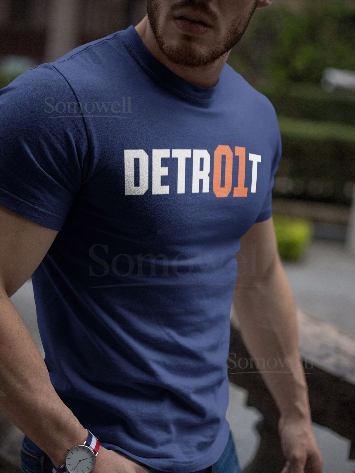 Detroit Tigers T-Shirt Detroit Rebels Brand Michigan Souvenir_253