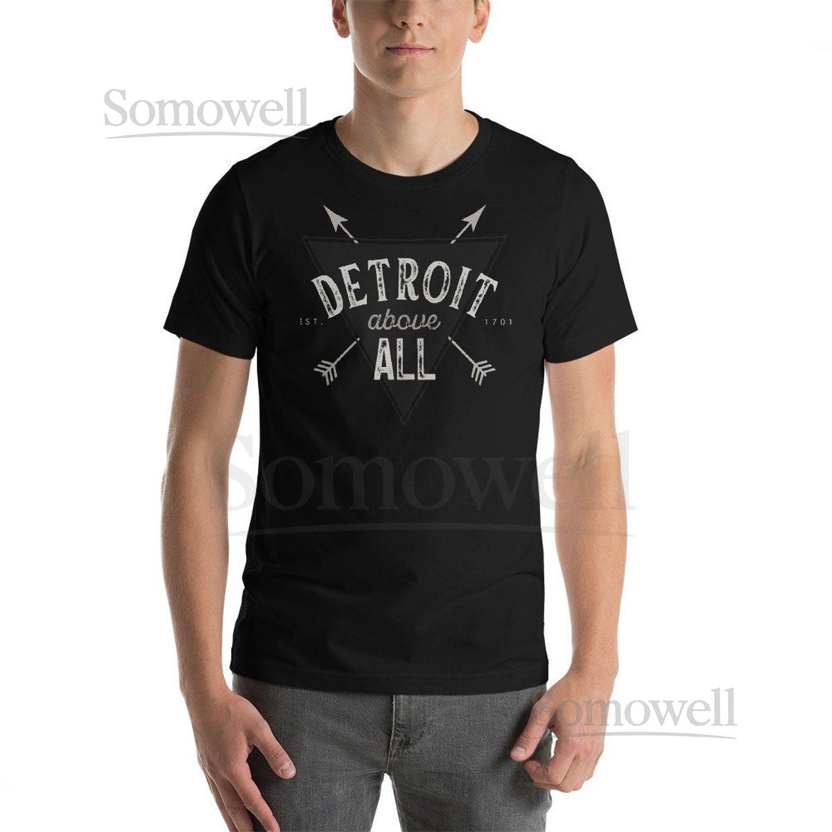 Detroit Above All Dark Mode T-Shirt_107