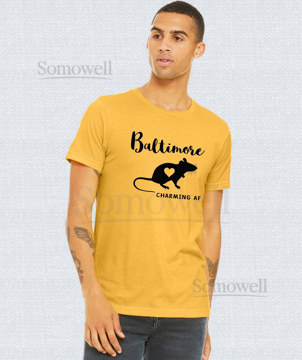 Baltimore hometown pride unisex tshirt Baltimore City rat with heart love tee t shirt Maryland souvenir_77