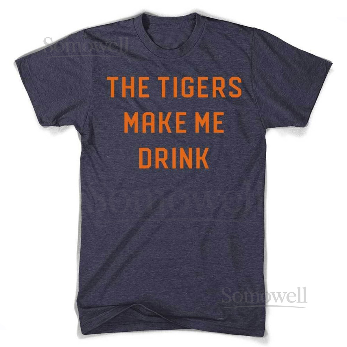 Mens Tigers Make Me Drink T-shirt Heather Navy_561