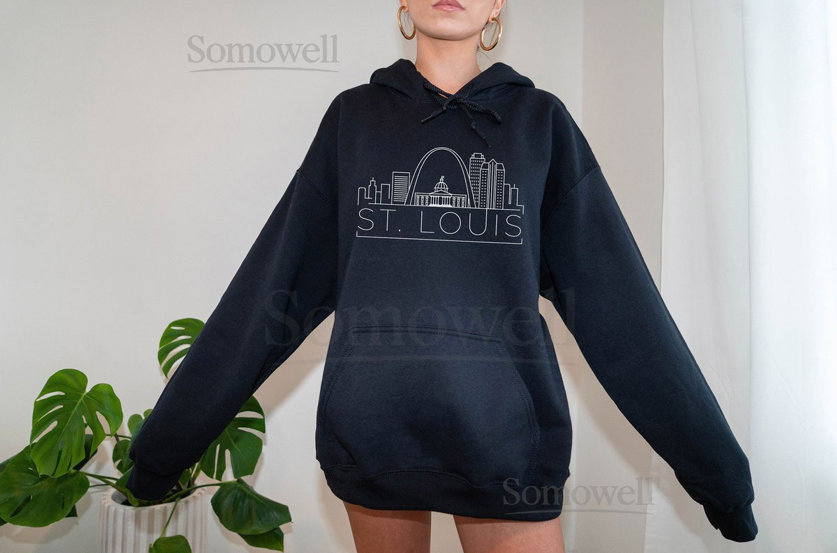 St. Louis Skyline Hoodie Unisex Missouri Sweatshirt_539