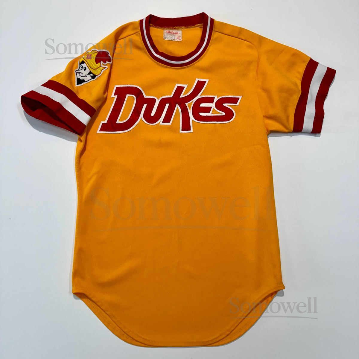 Albuquerque Dukes MiLB Class AAA Pacific Coast League Wilson Game UsedIssued Minor League Baseball Jersey Size 40 Medium Circa 1980s_29