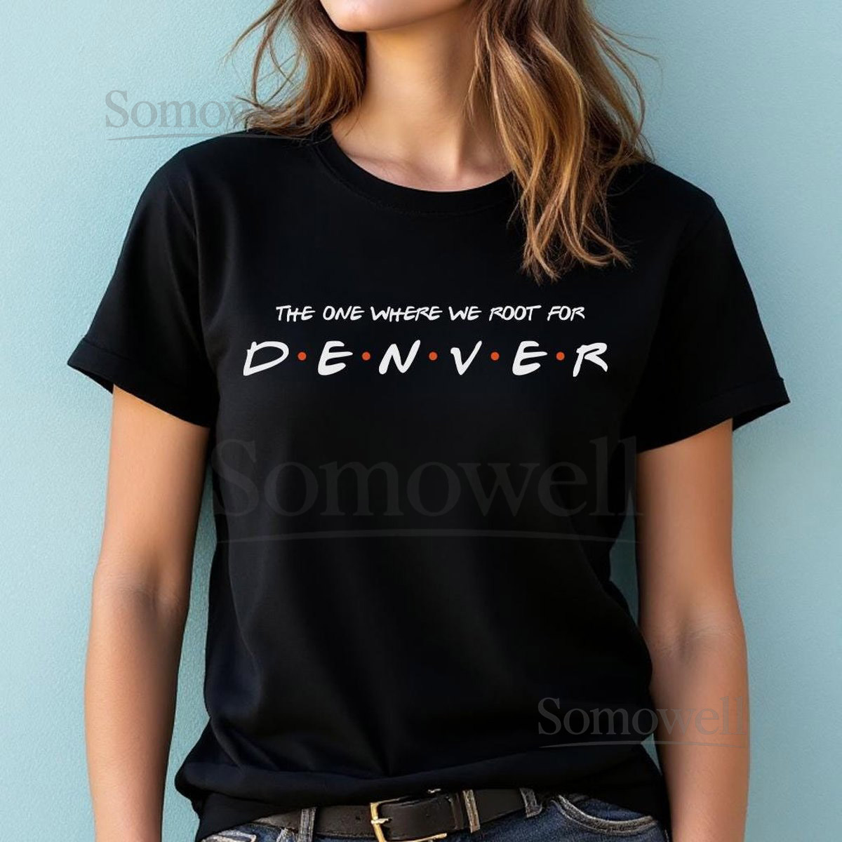 Denver Football T-Shirt Friends TV Show Fan Gift_355