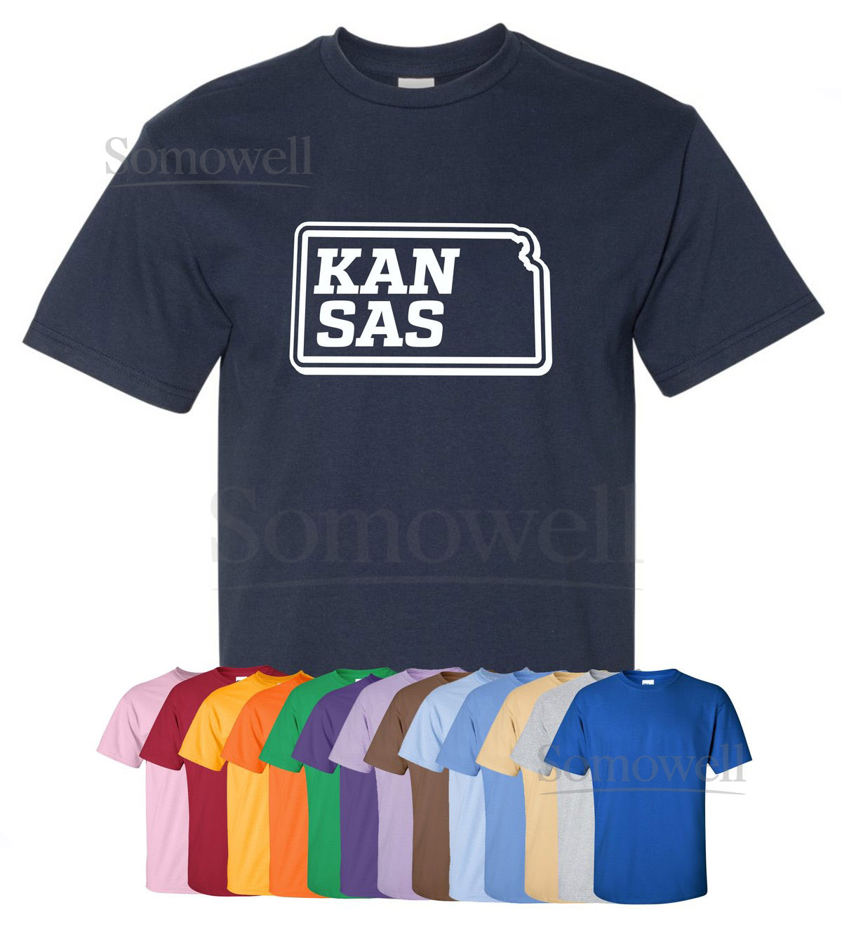 New quotKansasquot T-Shirt or Hoodie Sizes S-4XL Available in 3 Styles 6.0 oz 100 Cotton_680