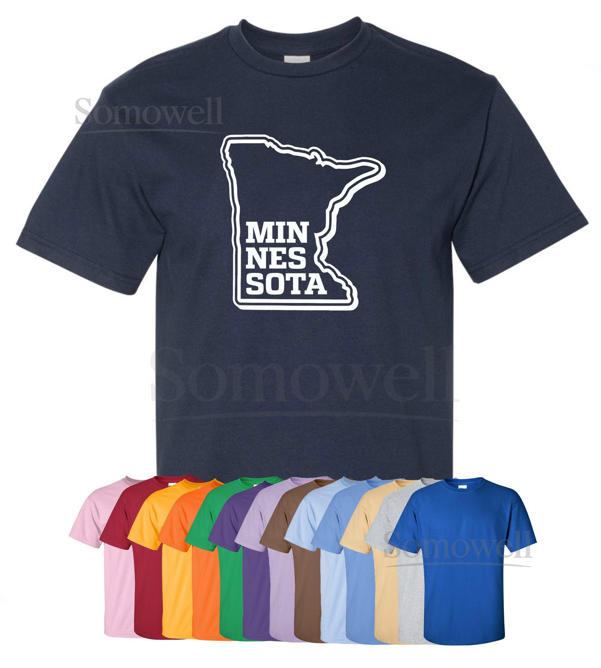 New quotMinnesotaquot T-Shirt or Hoodie Sizes S-4XL Available in 3 Styles 6.0 oz 100 Cotton_685
