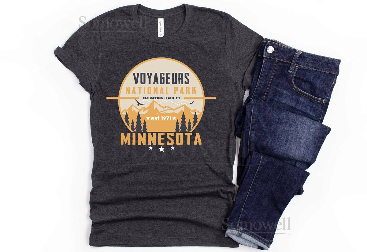 Voyageurs National Park Shirt Minnesota Camping Hiking Souvenir Gift - Sweatshirt Hoodie Tank Top V-neck Long Sleeve Kids Baby_946