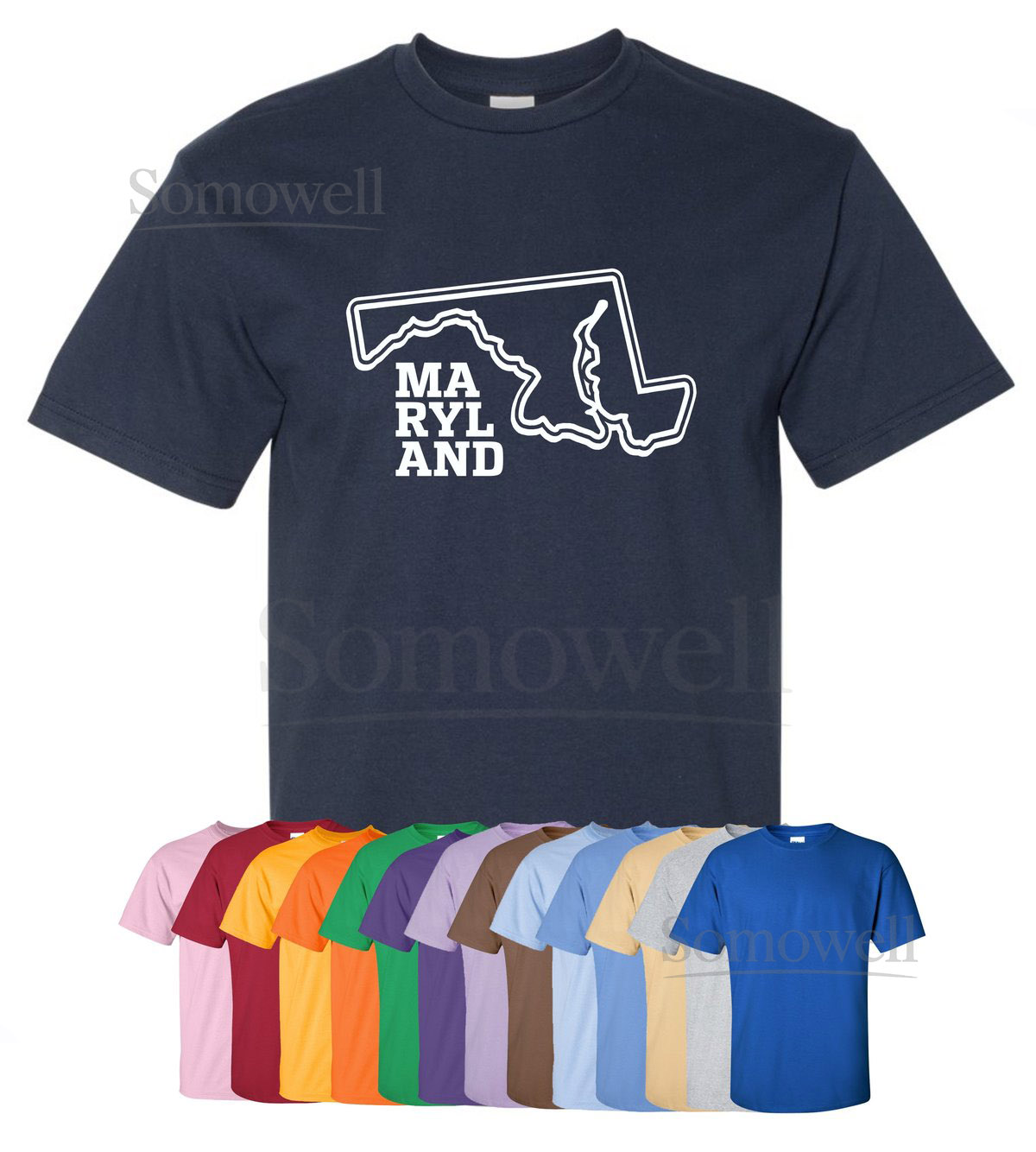New quotMarylandquot T-Shirt or Hoodie Sizes S-4XL Available in 3 Styles 6.0 oz 100 Cotton_479
