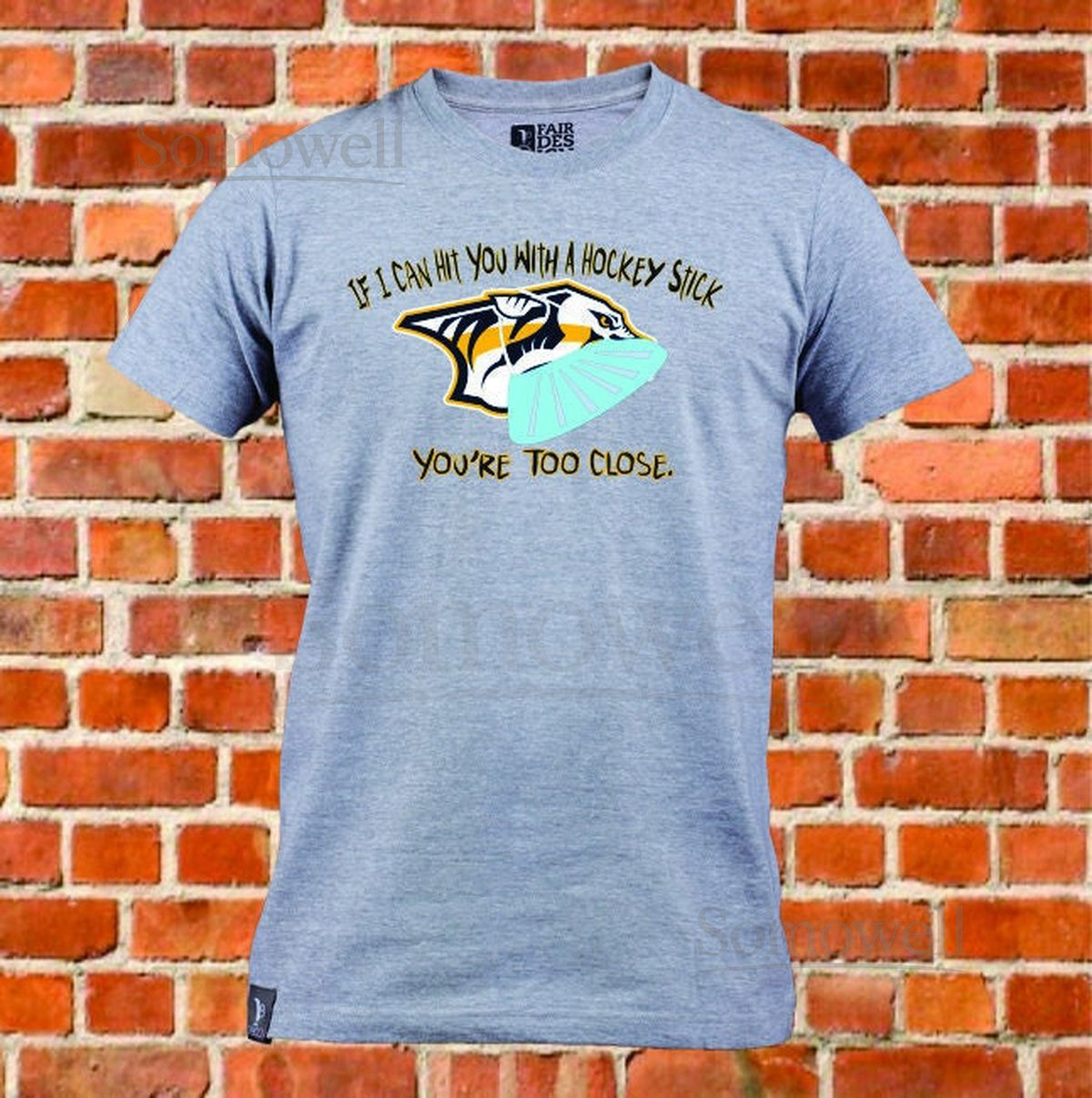 Nashville Predators Social Distancing Tshirt_335