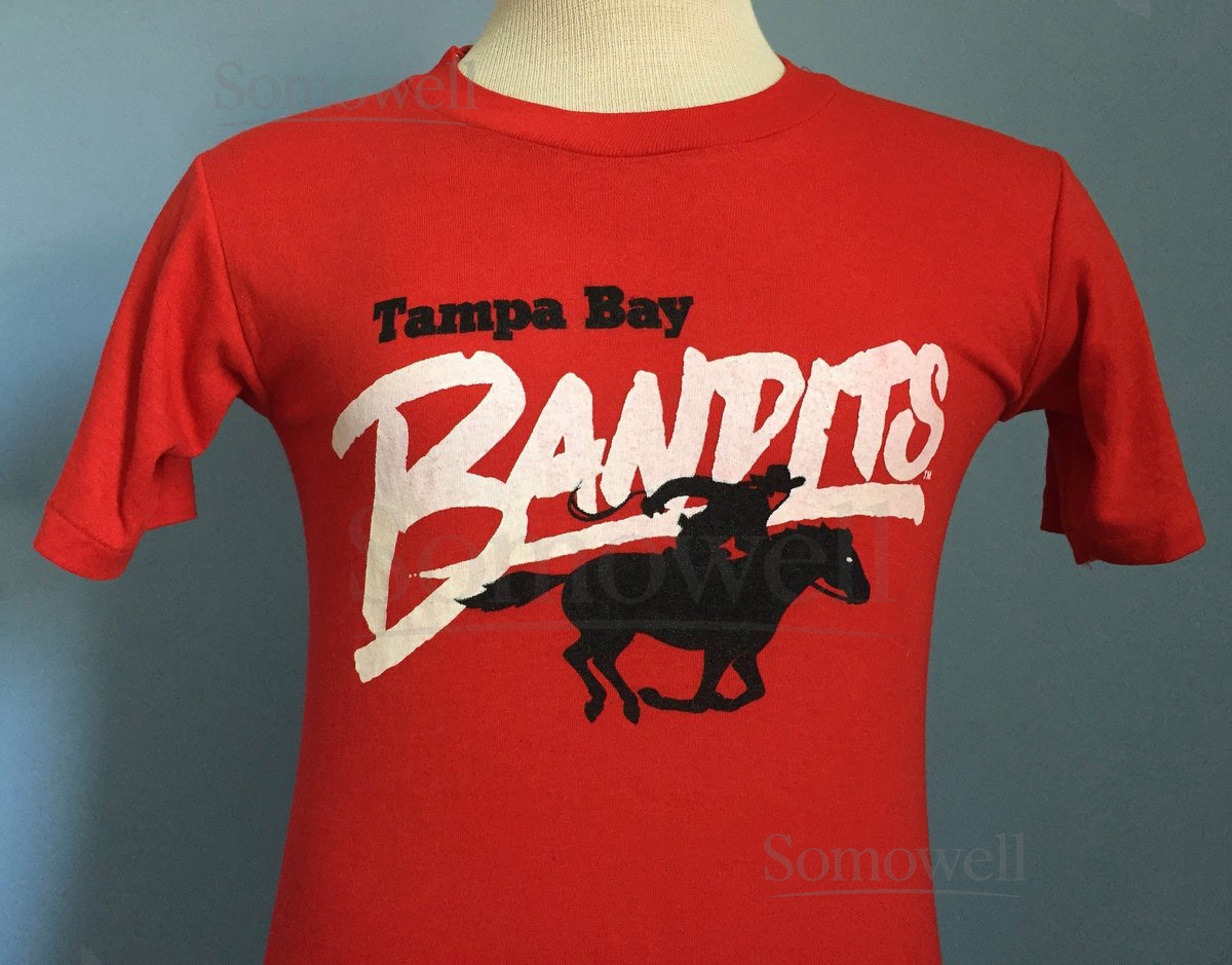 80s Vintage USFL Tampa Bay Bandits football T-Shirt - SMALL_9