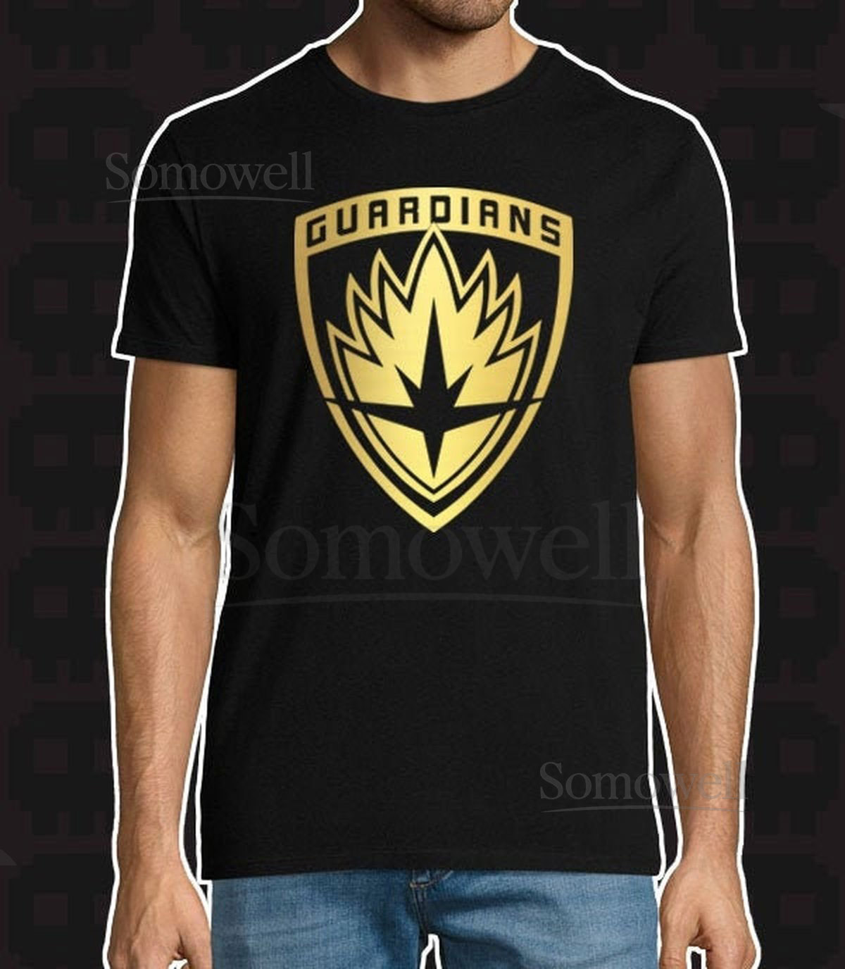 Guardians of the galaxy comic book logo Mens size small - XXL T-shirt_505