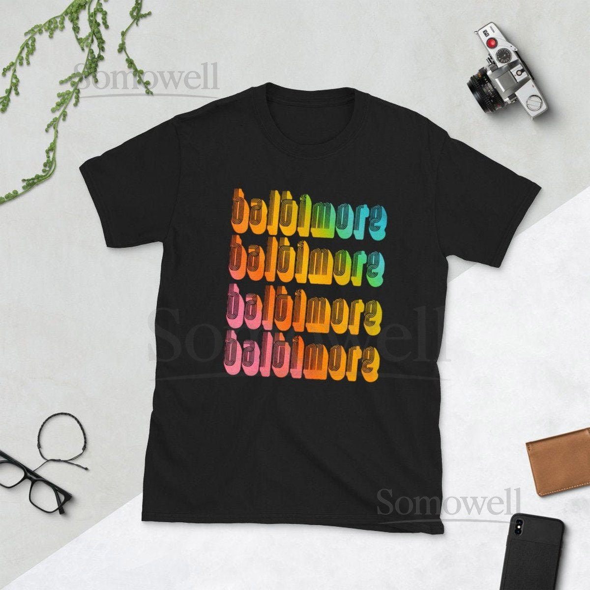 Baltimore Short-Sleeve Unisex T-Shirt Baltimore Shirt Rainbow Baltimore Shirt Colorful Baltimore Shirt Bmore Shirt LGBTQ BALTIMORE_121