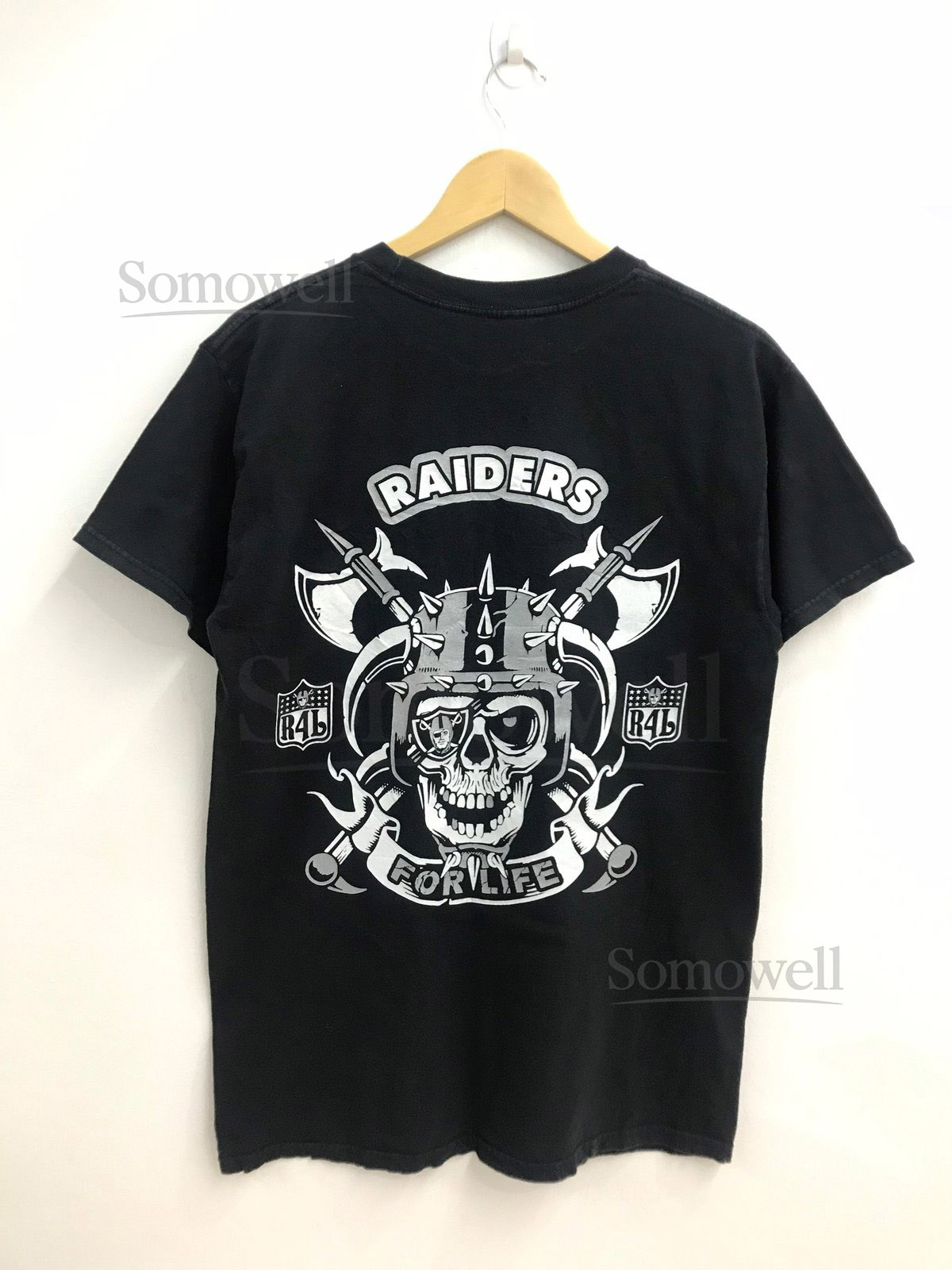 Vintage Straight Outta Raiders Las Vegas Football Team NFL..NWA Ice Cube Hip Hop..Size M_835