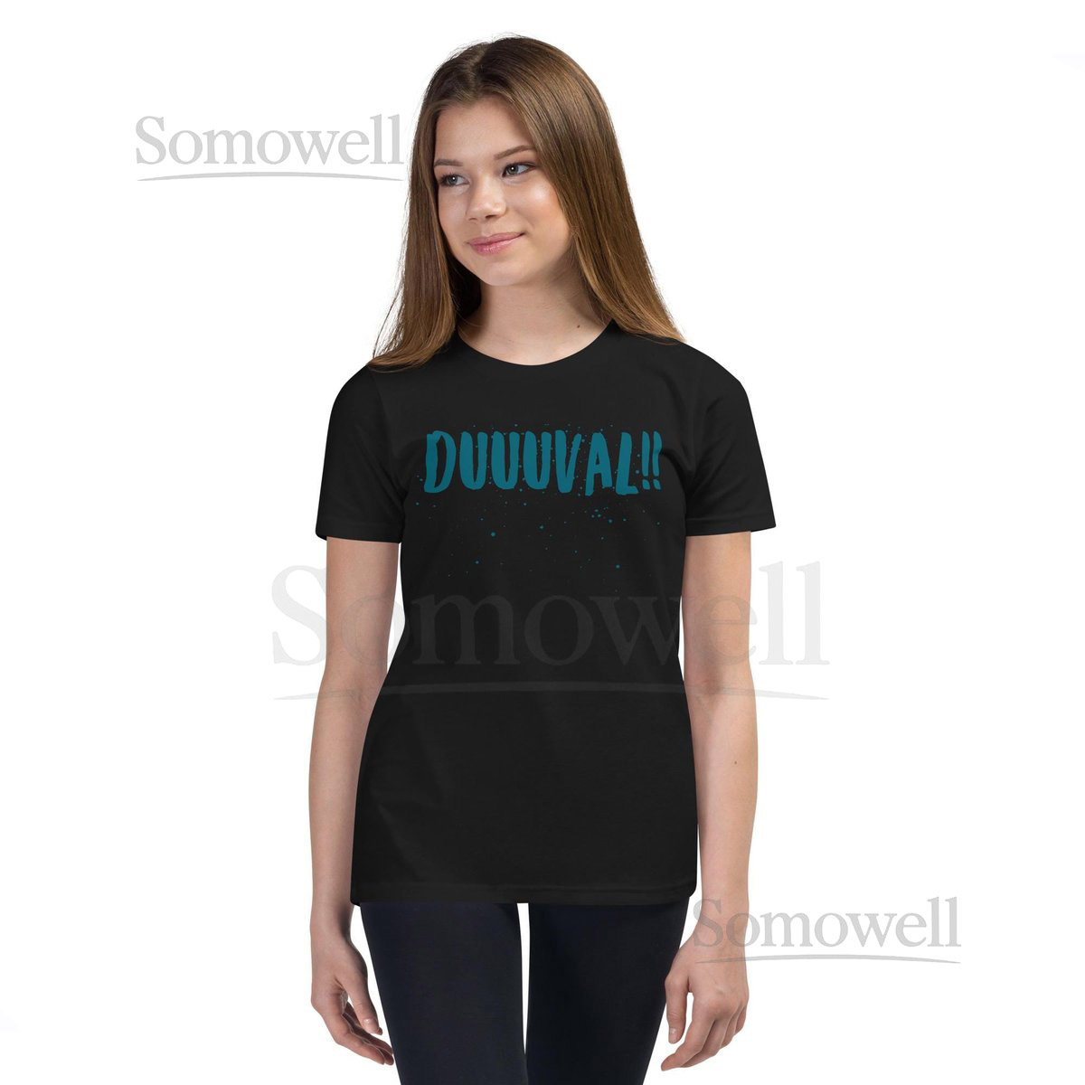 Duuuval Black Unisex Youth Jacksonville_95