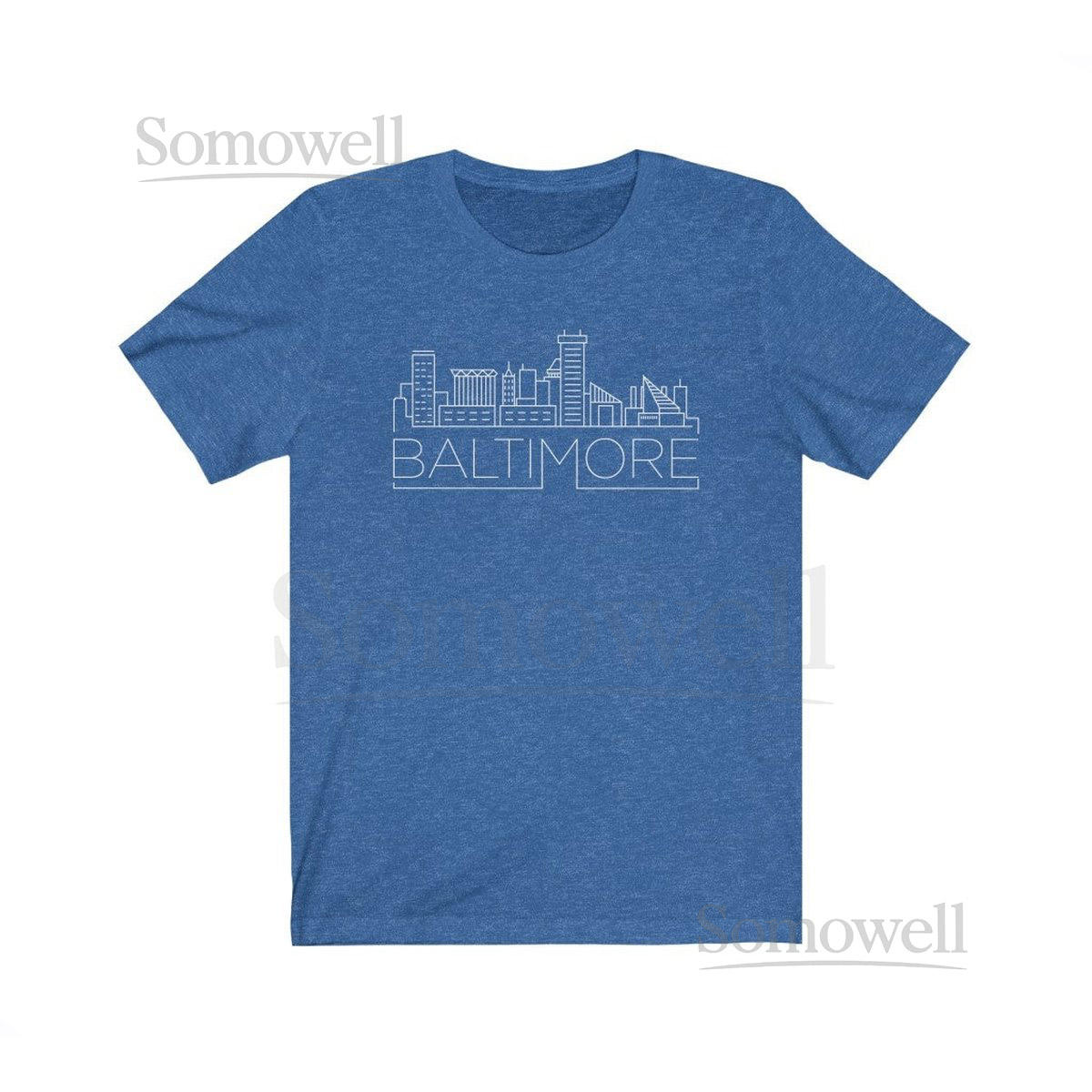 Baltimore Maryland T-Shirt Adult Unisex Skyline Baltimore T Shirt - Personalization Available_84