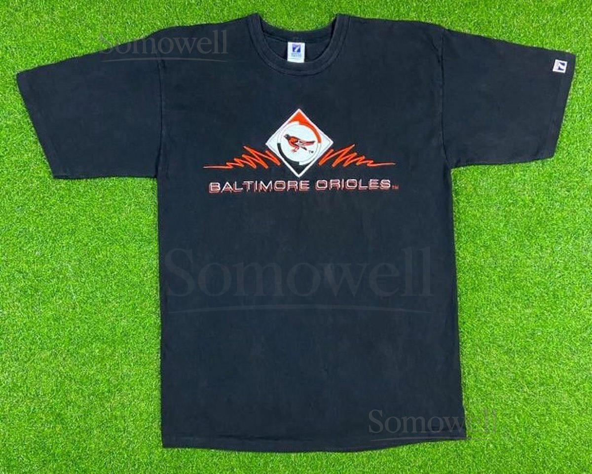 Vintage Baltimore Orioles T Shirt Tee Logo 7 XL Made in USA MLB American League 1990s Maryland Camden Yards 90s_645