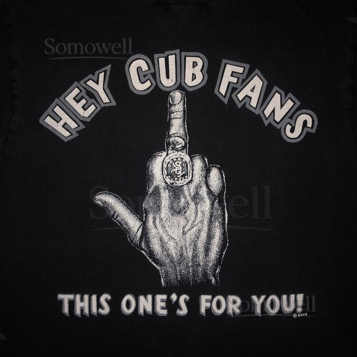 Vintage Rare Chicago White Sox T Shirt MEDIUM 2005 World Series Champions Cubs Suck_522