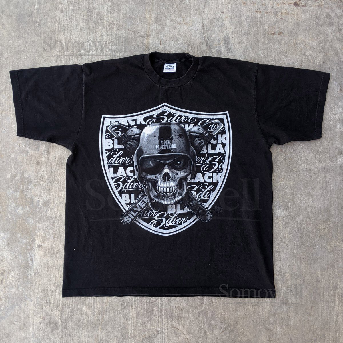 Raiders Silver and Black t-shirt_692
