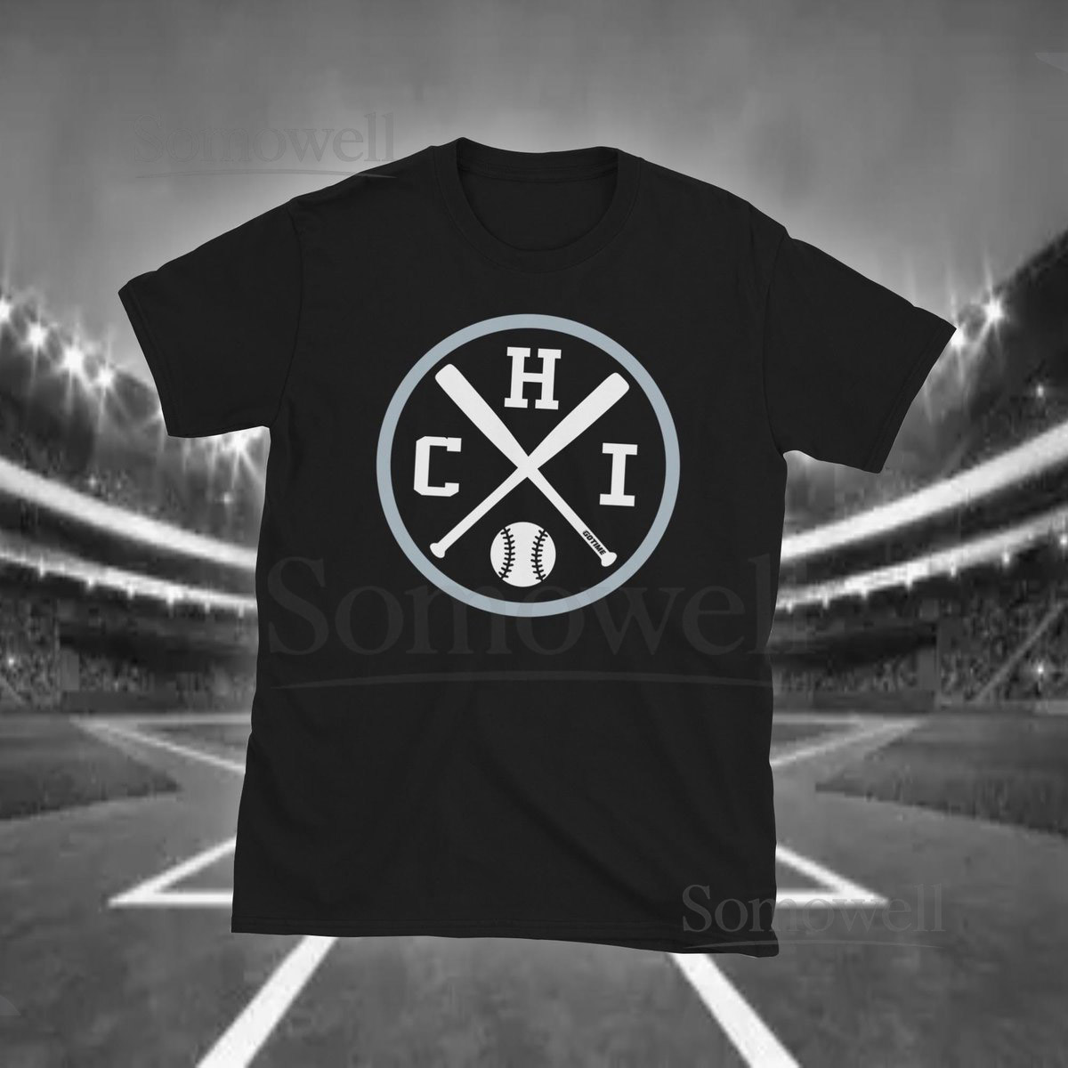 Retro Chicago Baseball Emblem Vintage CHI Sox T-Shirt_90