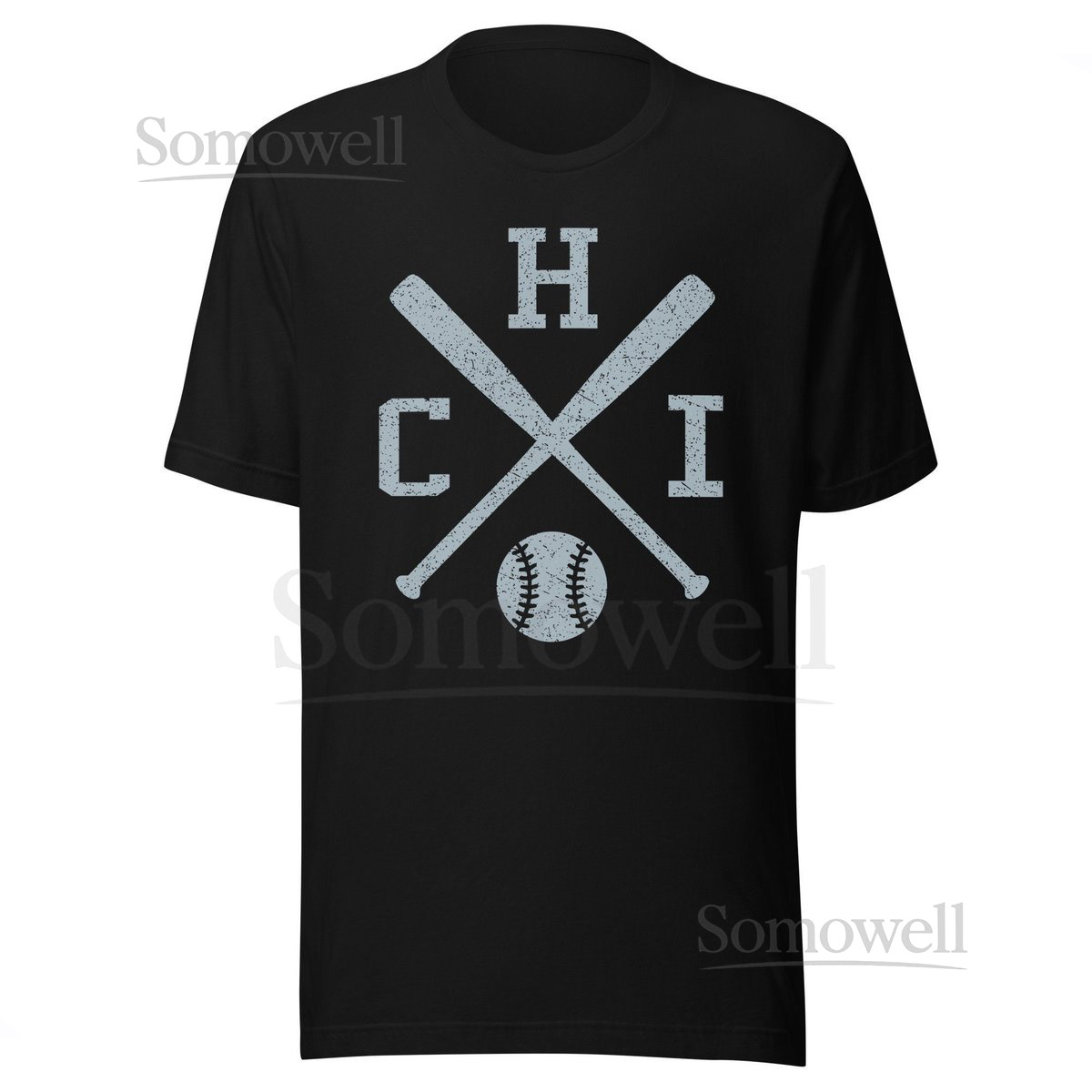 Vintage Chicago Baseball Bats Retro Sox Premium Unisex T-Shirt_452