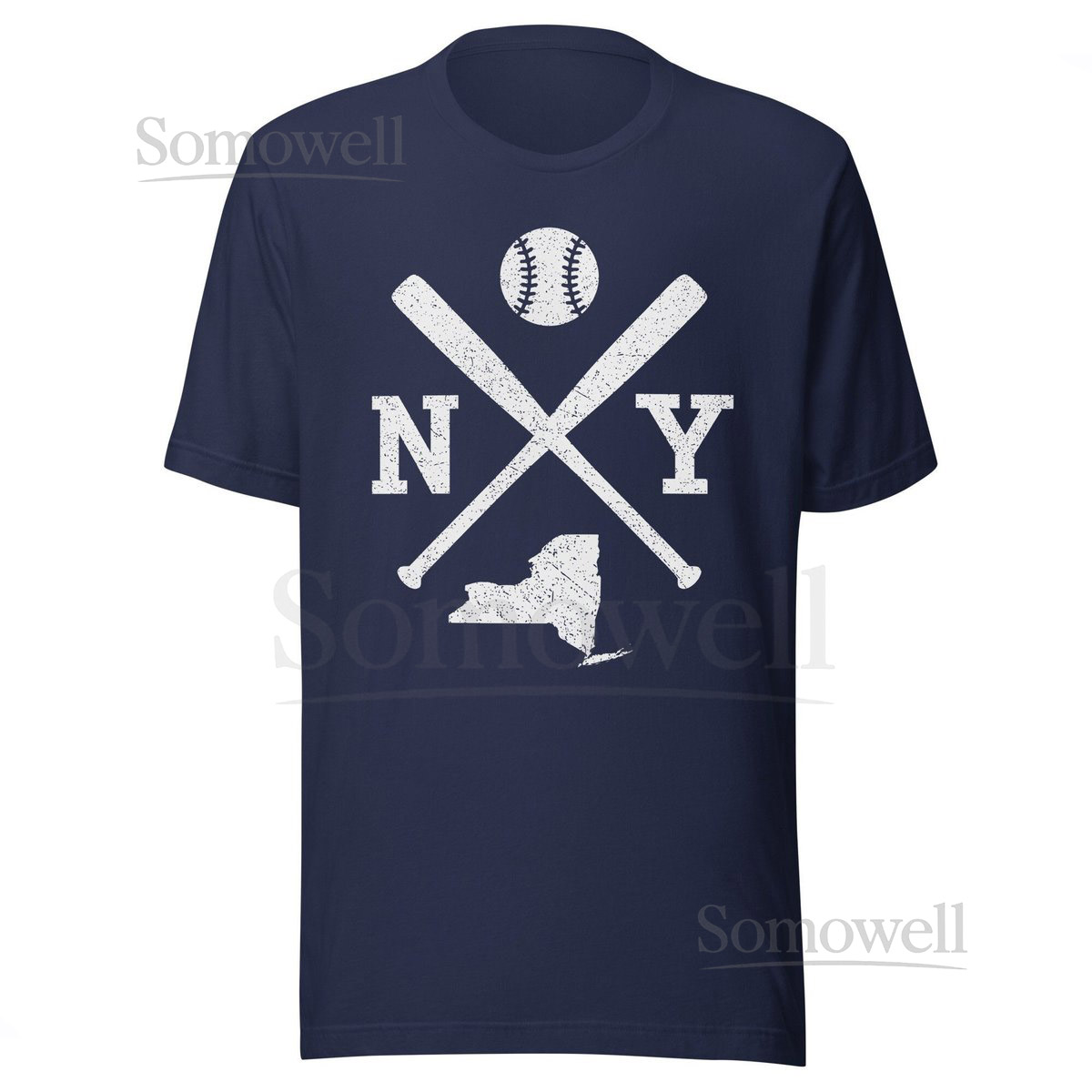 Vintage NY Baseball Bats Retro New York Premium Unisex T-Shirt_517