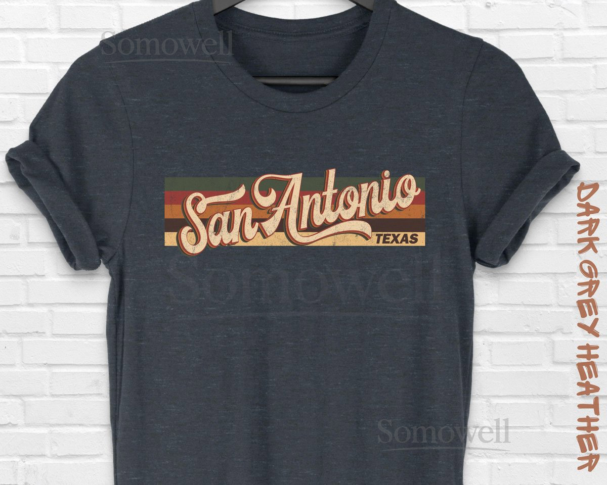 San Antonio Texas T-Shirt Retro Souve_823